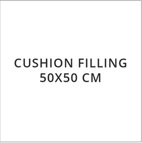 Madam Stoltz Pudefyld - 50x50 Dun Cushion Filler, Hvid